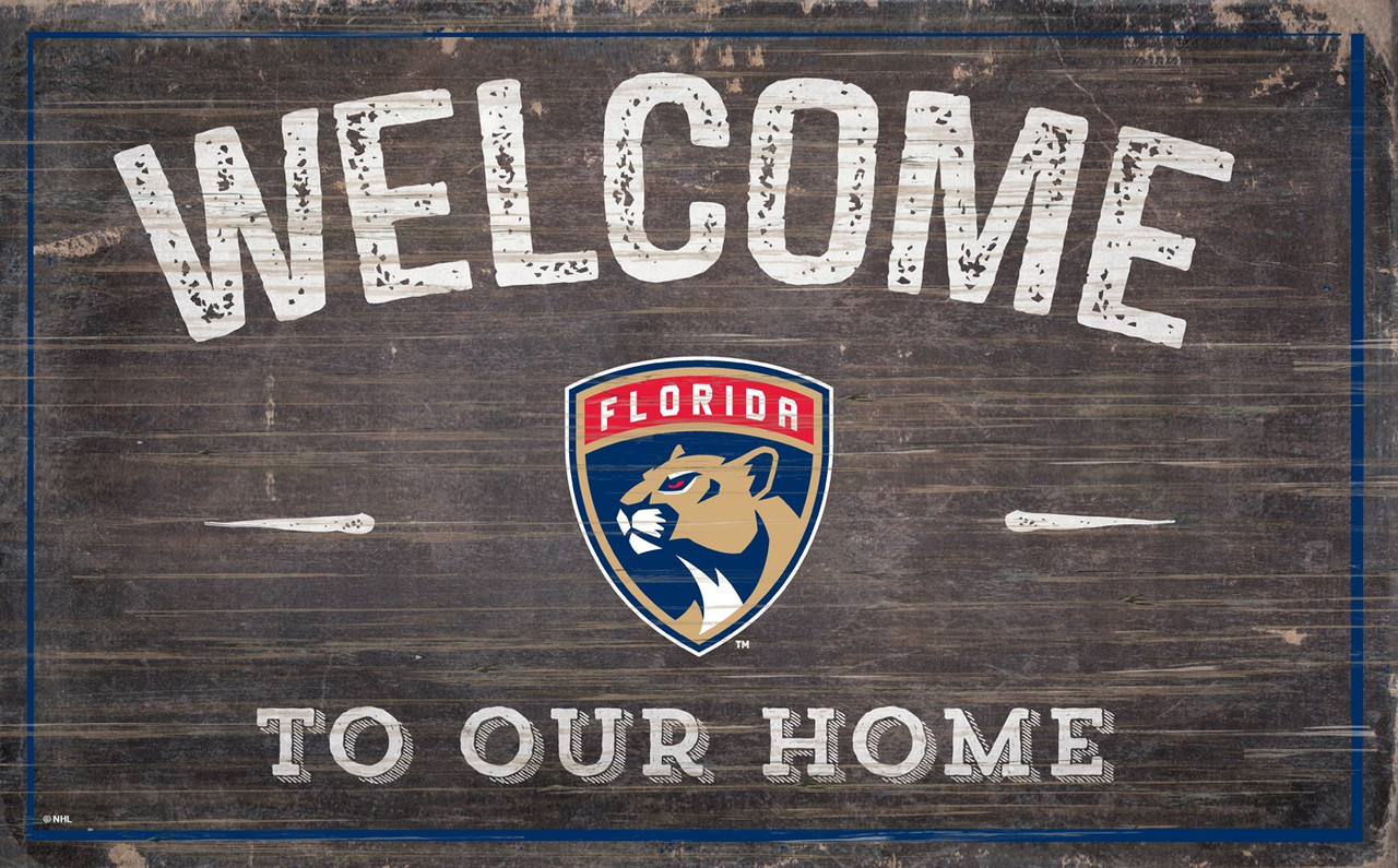 Florida Panthers 11" x 19" Welcome to Our Home Sign - Sports Unlimited