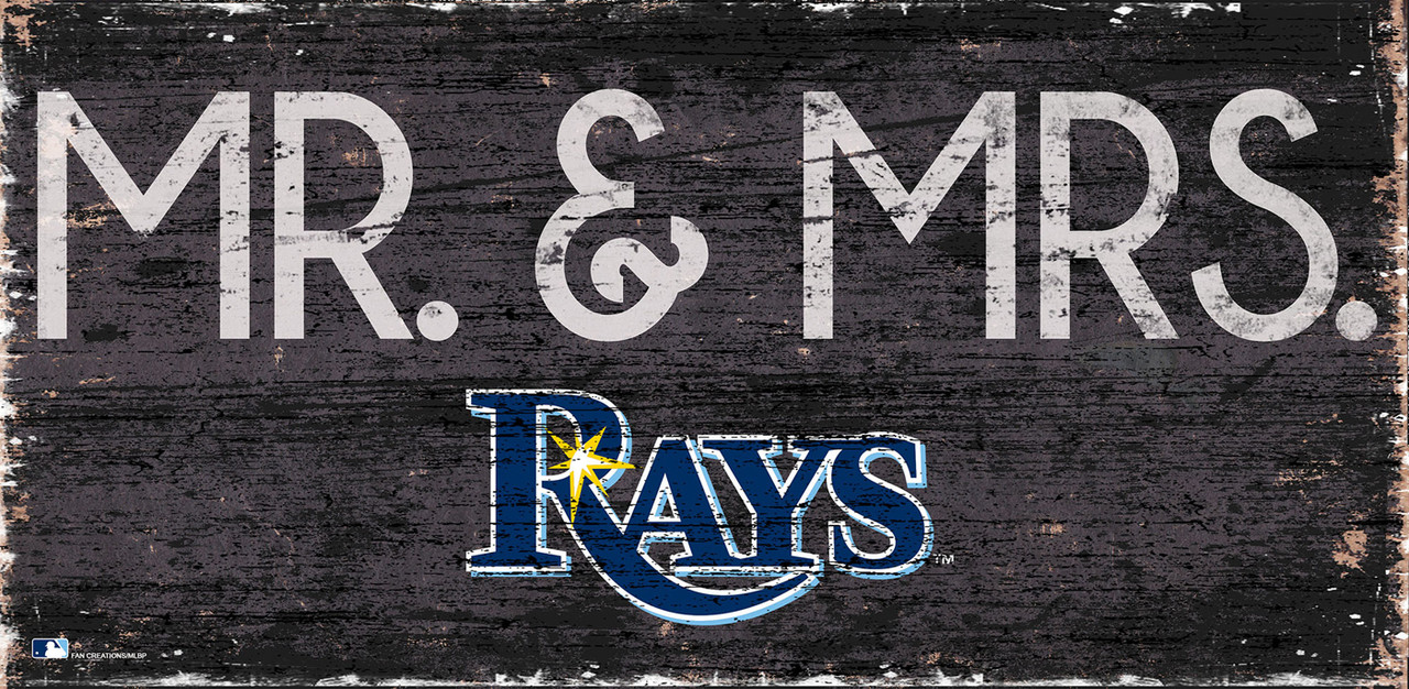 Tampa Bay Rays 6'' x 12'' Pride Mr & Mr Sign