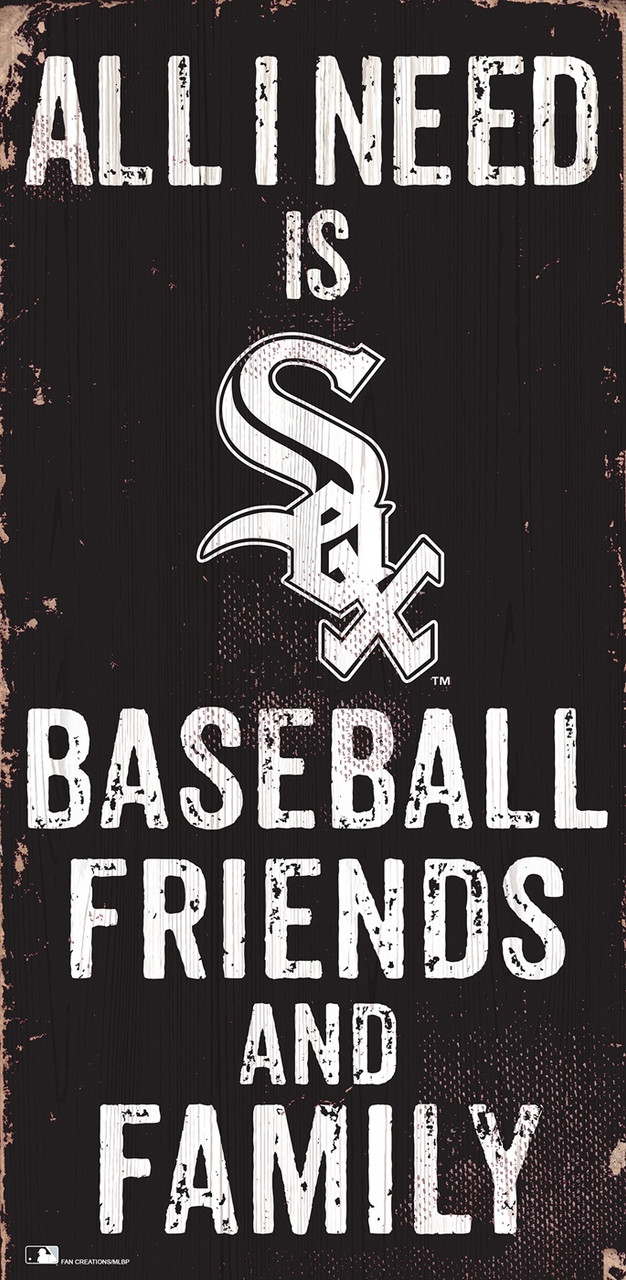Chicago White Sox 6" x 12" Friends & Family Sign - Sports Unlimited
