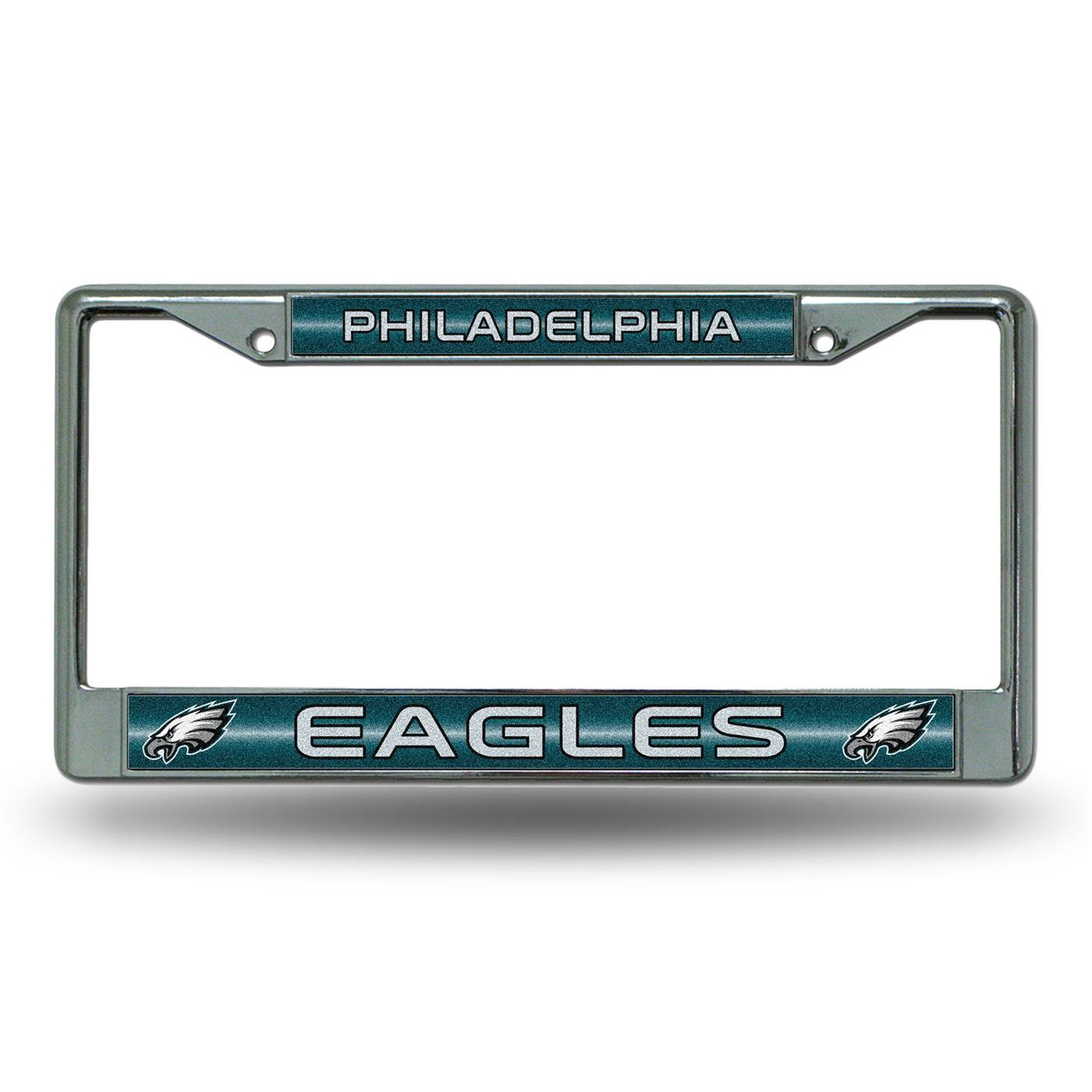 Philadelphia Eagles Chrome Glitter License Plate Frame - Sports