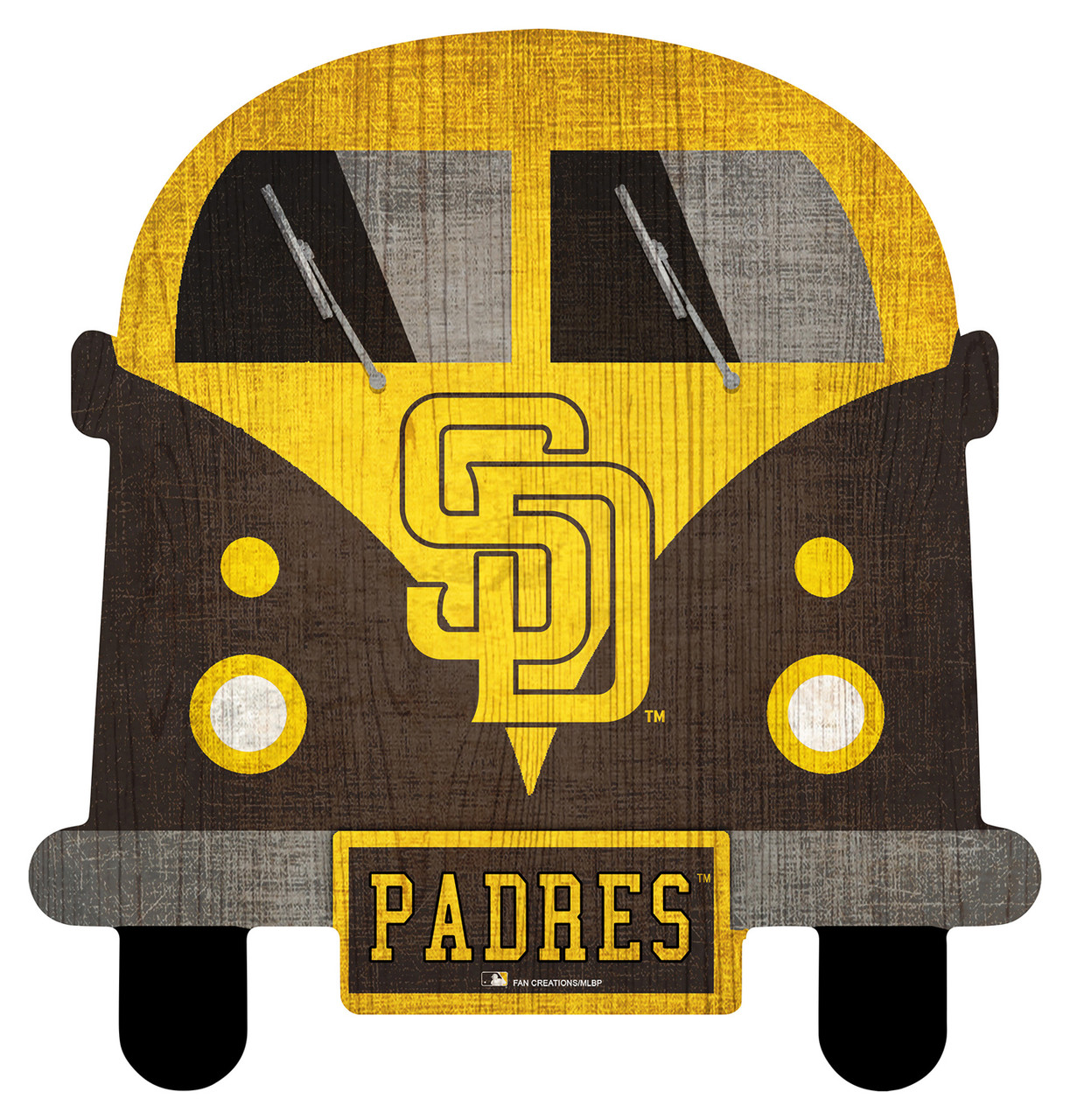 MLB 12 Distressed Circle State Sign San Diego Padres