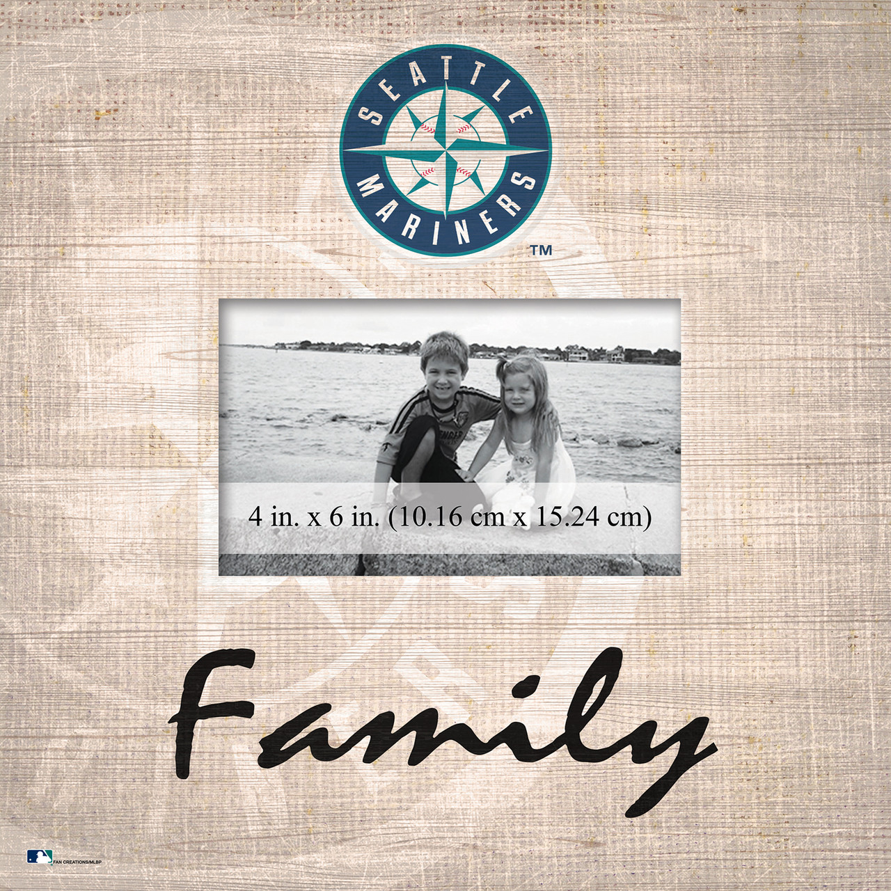 Seattle Mariners Customized Four Photo Team Frame