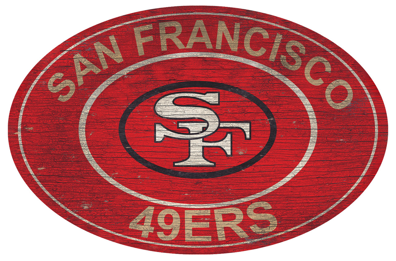 San Francisco 49ers 46' Heritage Logo Oval Sign