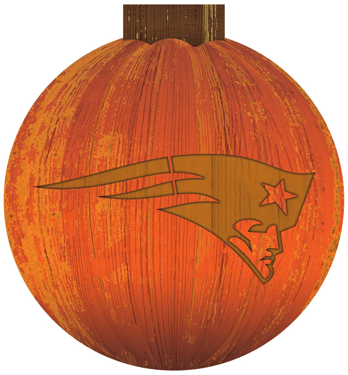 New England Patriots 12 new-england-patriots-12-halloween-pumpkin-sign-sports-unlimited