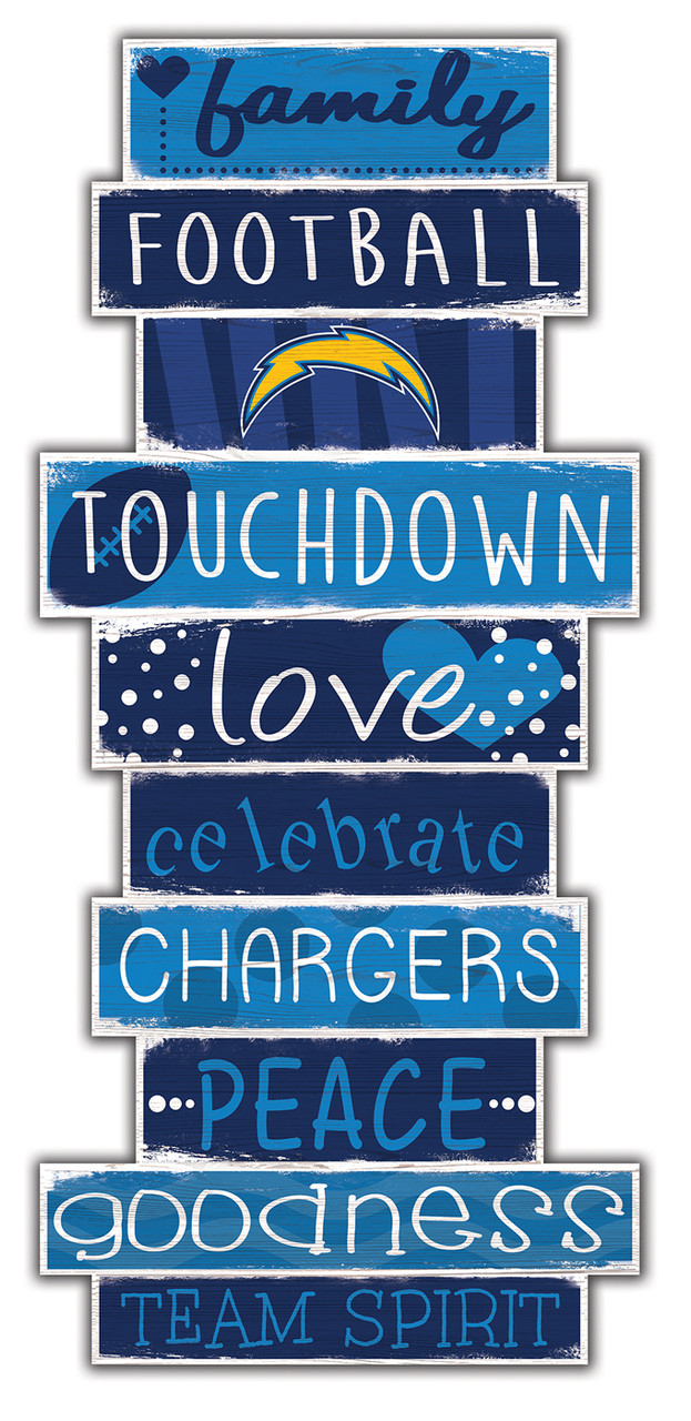 Los Angeles Chargers NFL Team Shirt Stencil Text