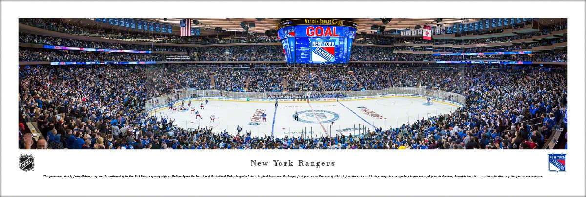 New York Rangers Center Ice Panorama Sports Unlimited