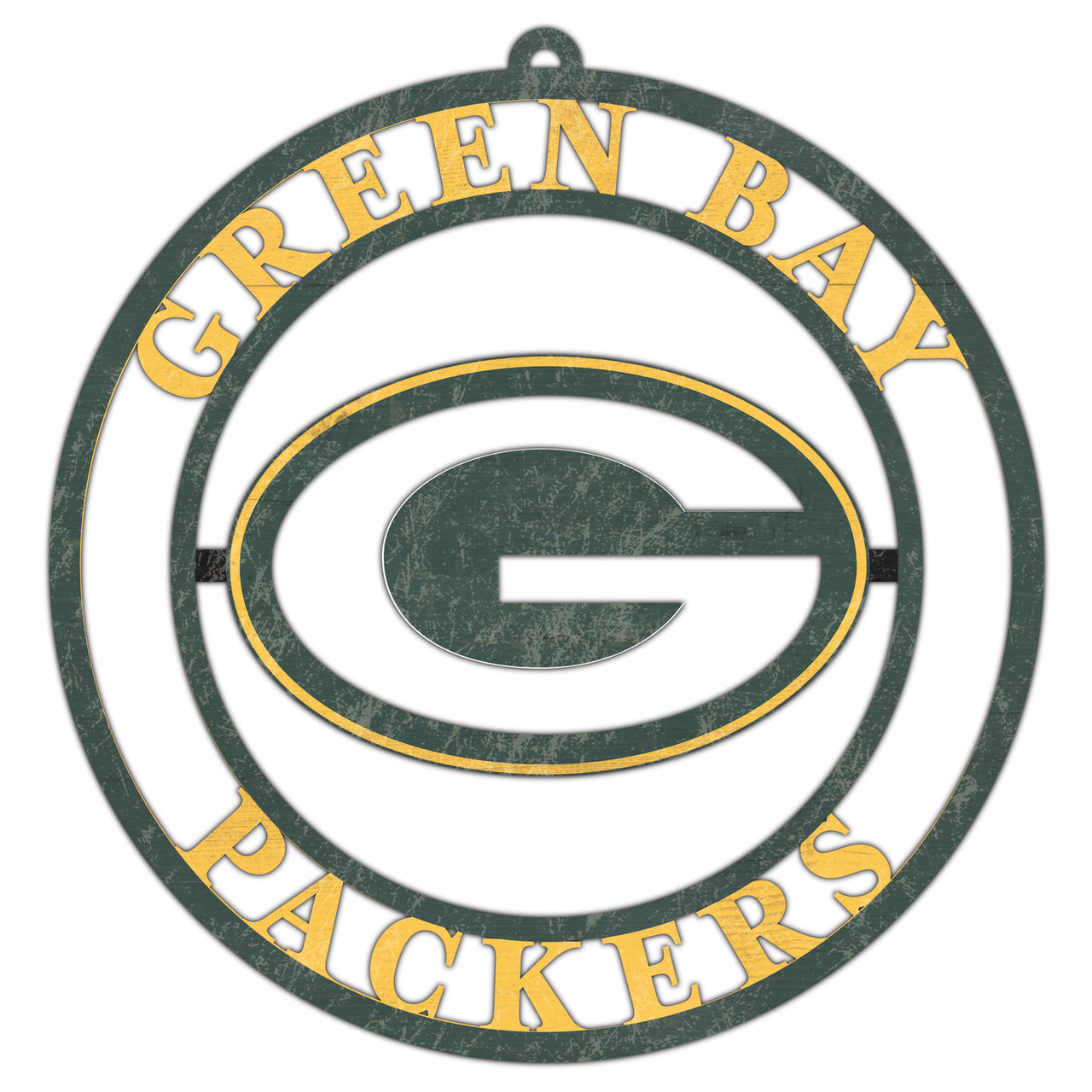 Green Bay Packers Team Logo Cutout Door Hanger - Sports Unlimited