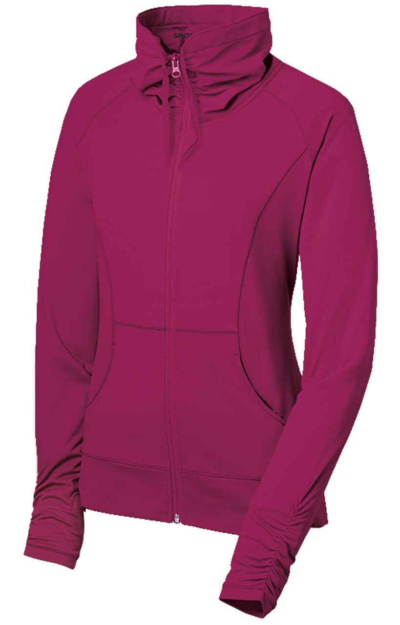 Sport-Tek LST852: Ladies Sport-Wick Stretch Full-Zip Jacket