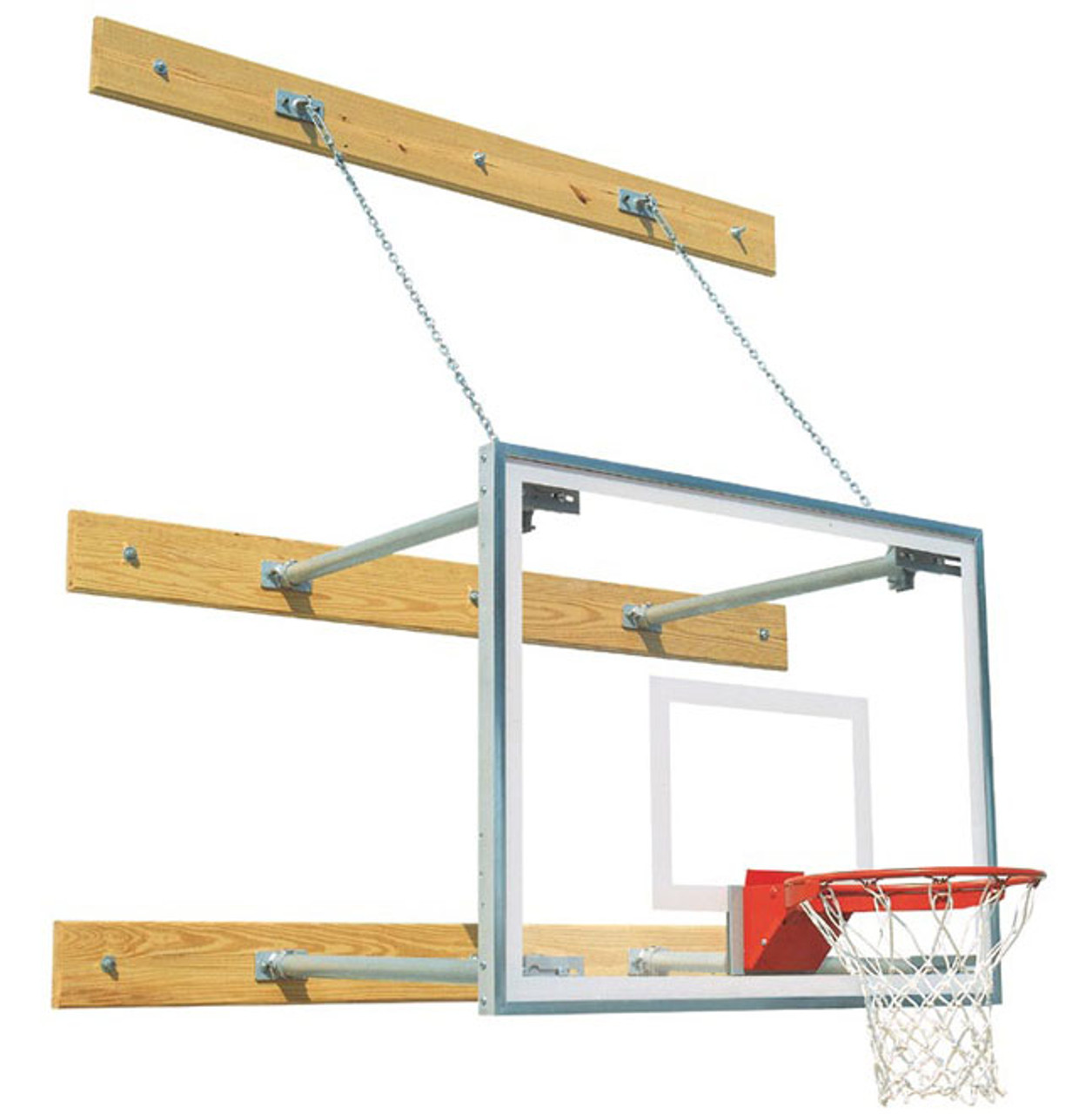 Basketball Backstop - Wall-Mounted - Shooting Station - Adjustable
