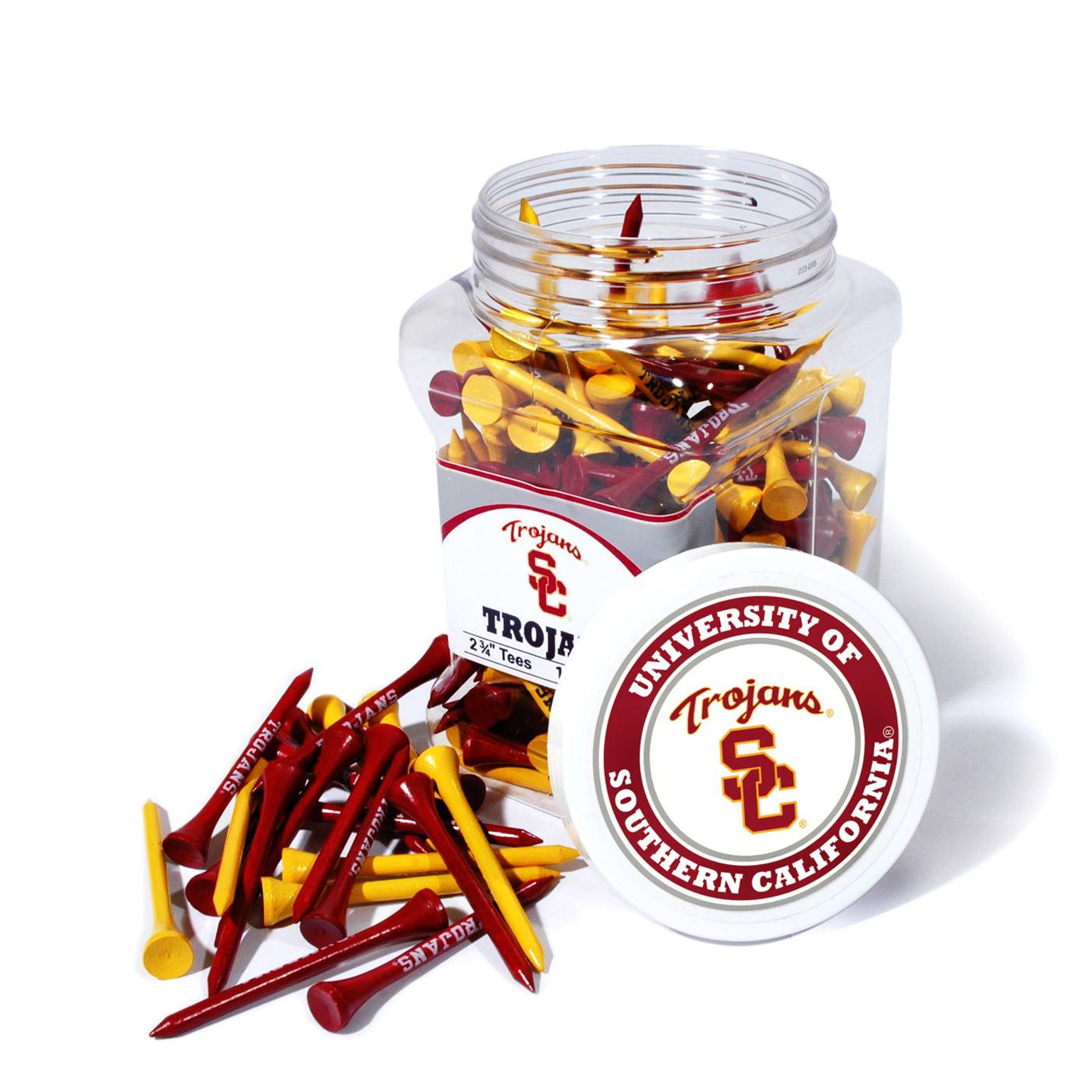 USC Trojans 175 Golf Tee Jar Sports Unlimited