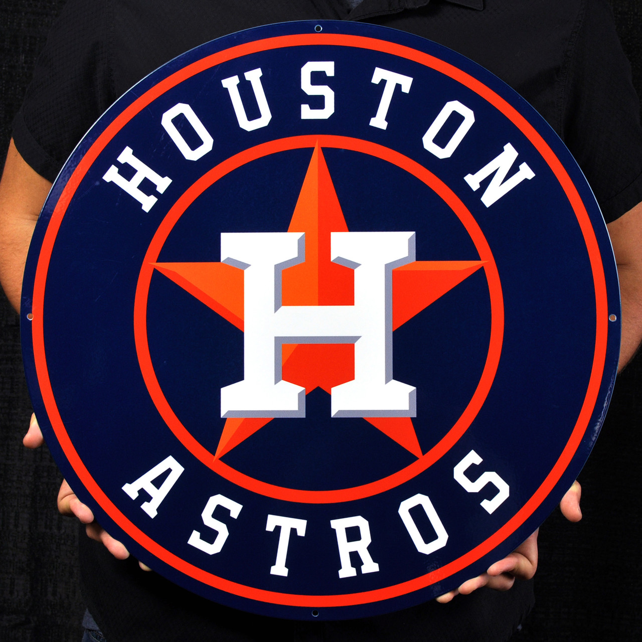 Houston Astros 24'' Round Heritage Logo Sign