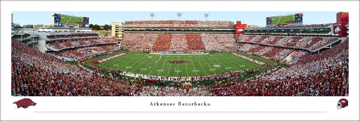 Arkansas Razorbacks Football Panorama - Sports Unlimited