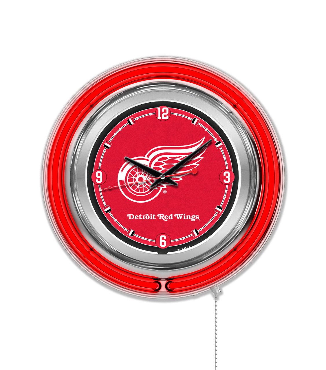 red wing ネオンクロック Detroit Red Wings Neon Clock - Sports Unlimited