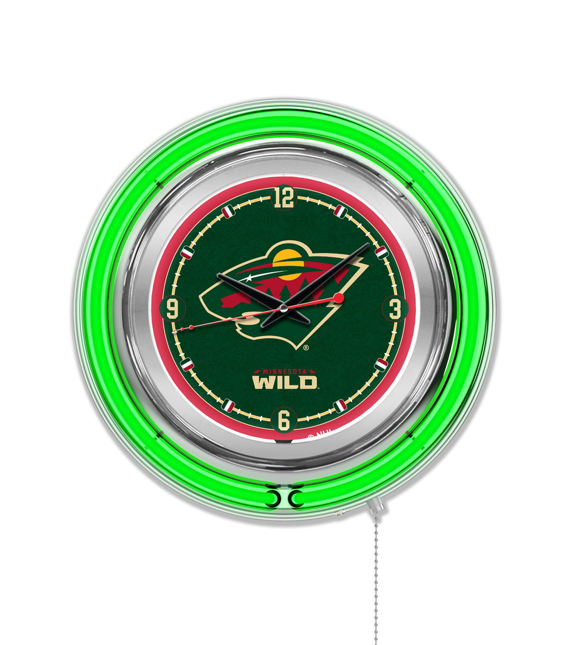 Minnesota Wild Neon Clock - Sports Unlimited