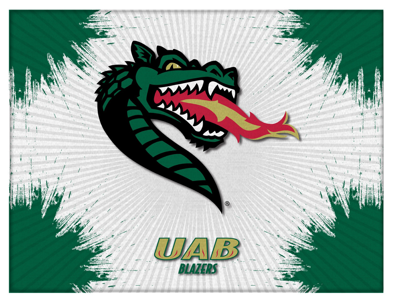 UAB Blazers Logo Canvas Print - Sports Unlimited