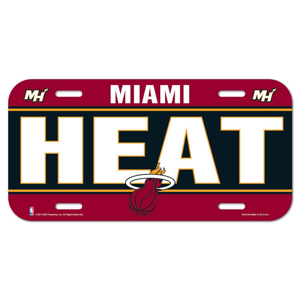 Miami Heat License Plate Sports Unlimited