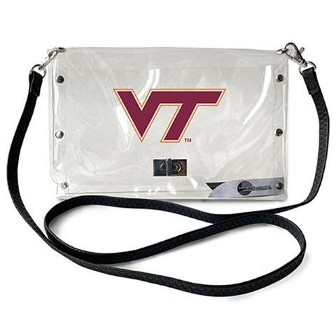 Virginia Tech Hokies Clear Envelope Purse - Sports Unlimited