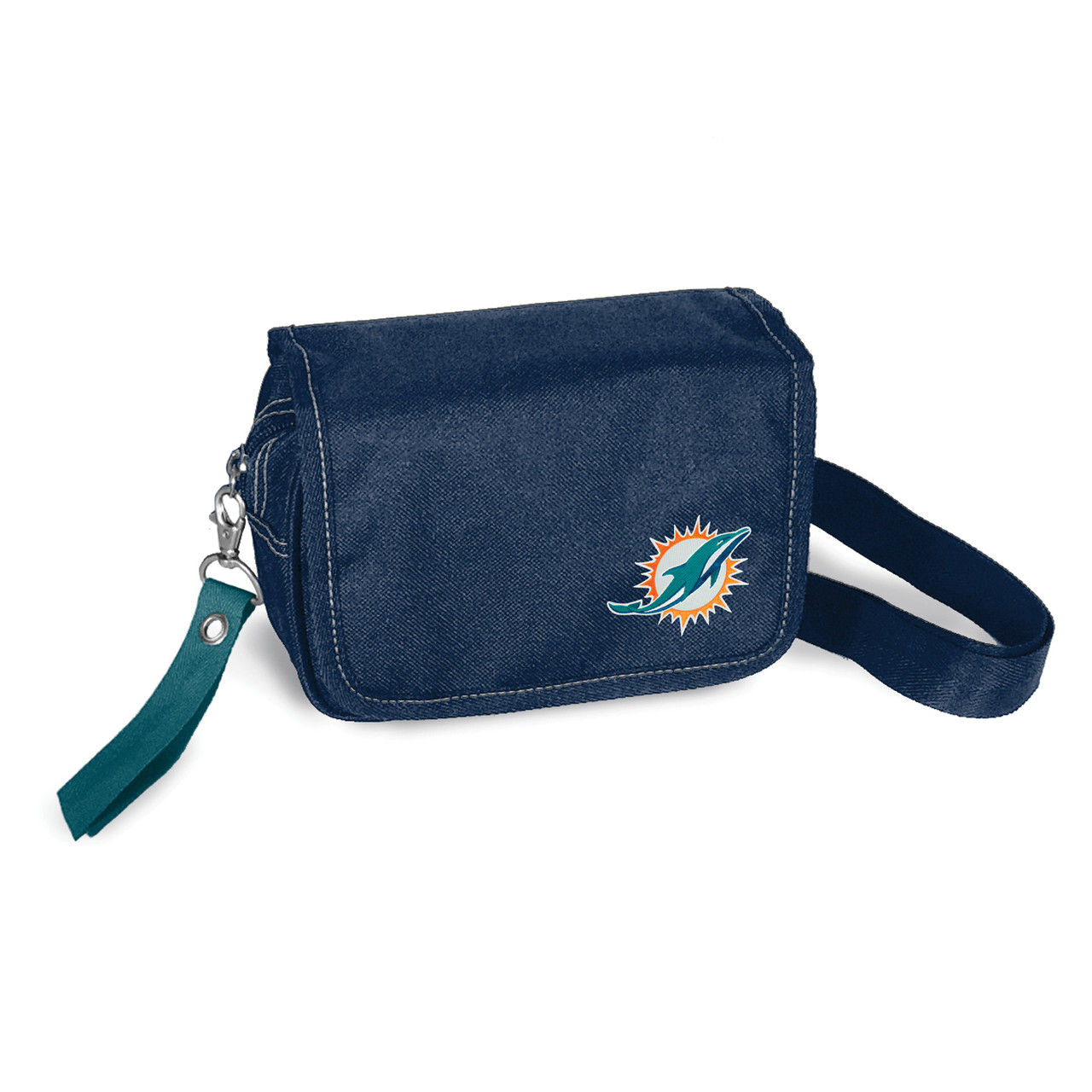 Miami Dolphins Ribbon Waist Pack Purse - Sports Unlimited