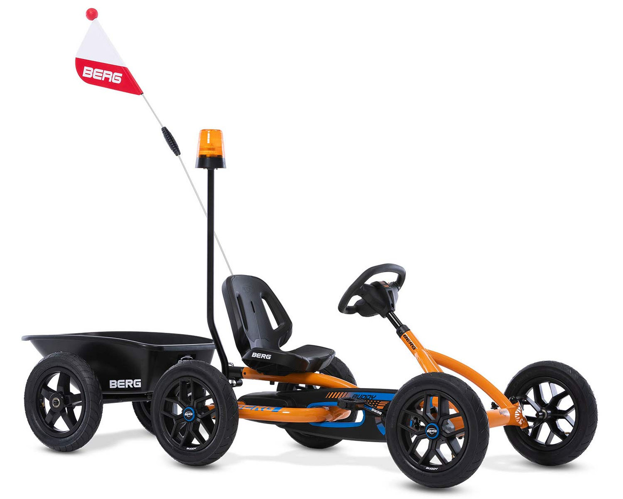 BERG Buddy B-Orange Pedal Go Kart - Ages 3-8 - Sports Unlimited