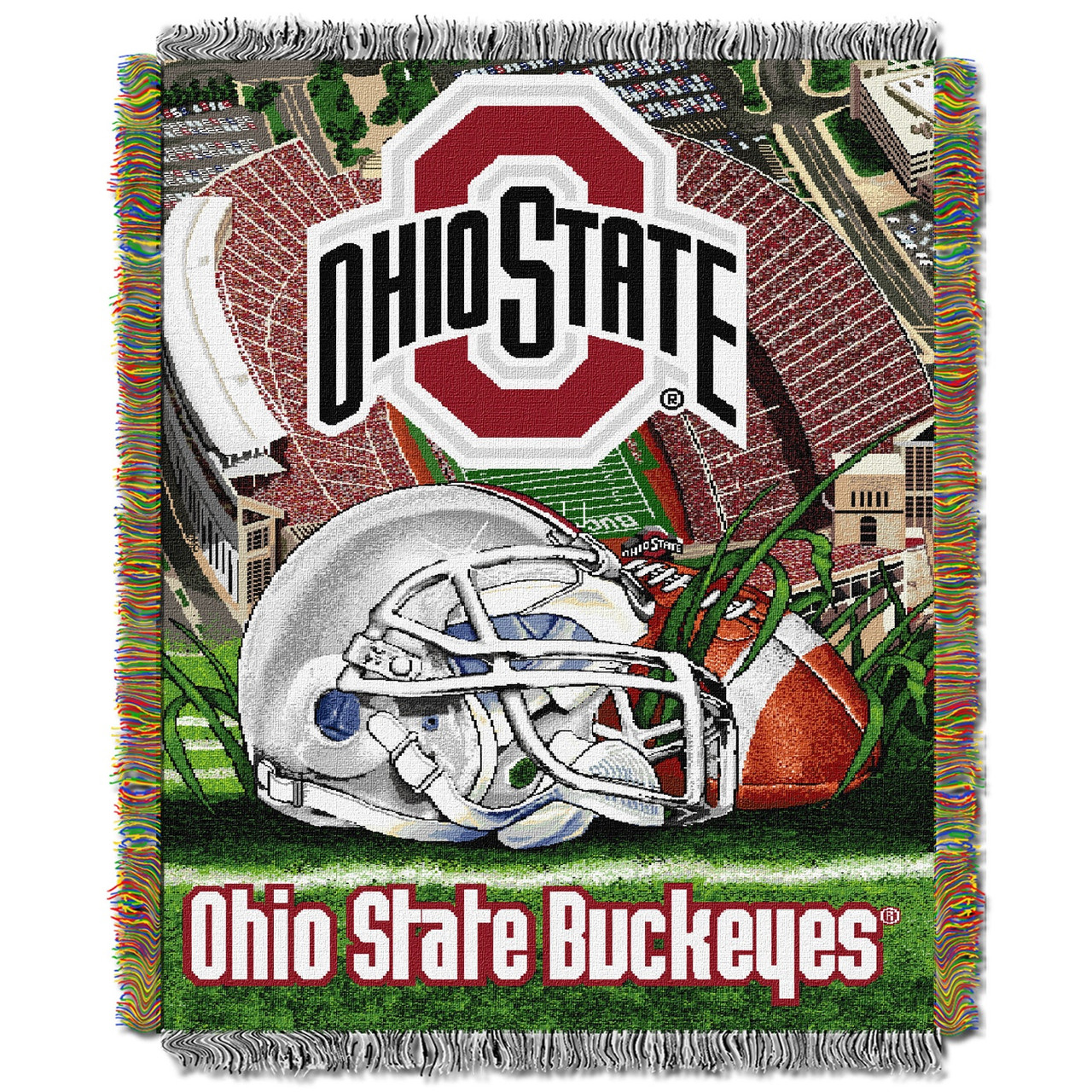 Northwest Ohio State Buckeyes Tapestry Throw