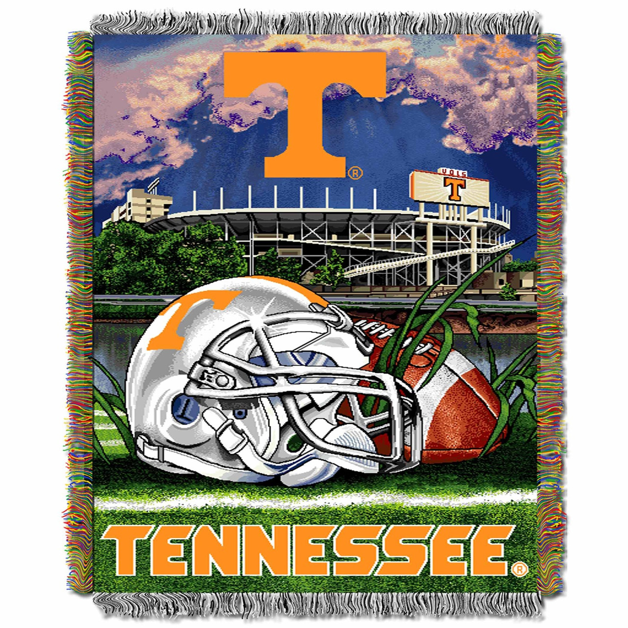 Tennessee Volunteers NCAA Woven Tapestry Throw Blanket Sports