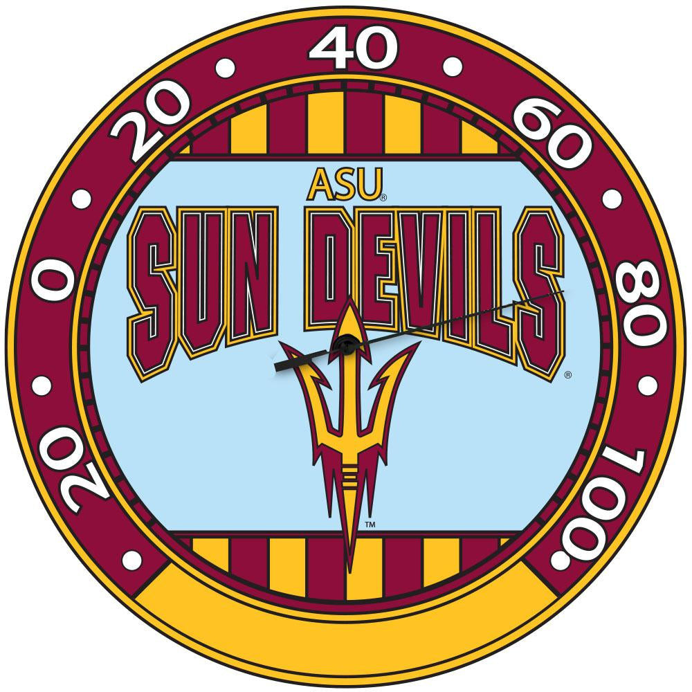 ASU Sun Devils Art Glass Thermometer Sports Unlimited