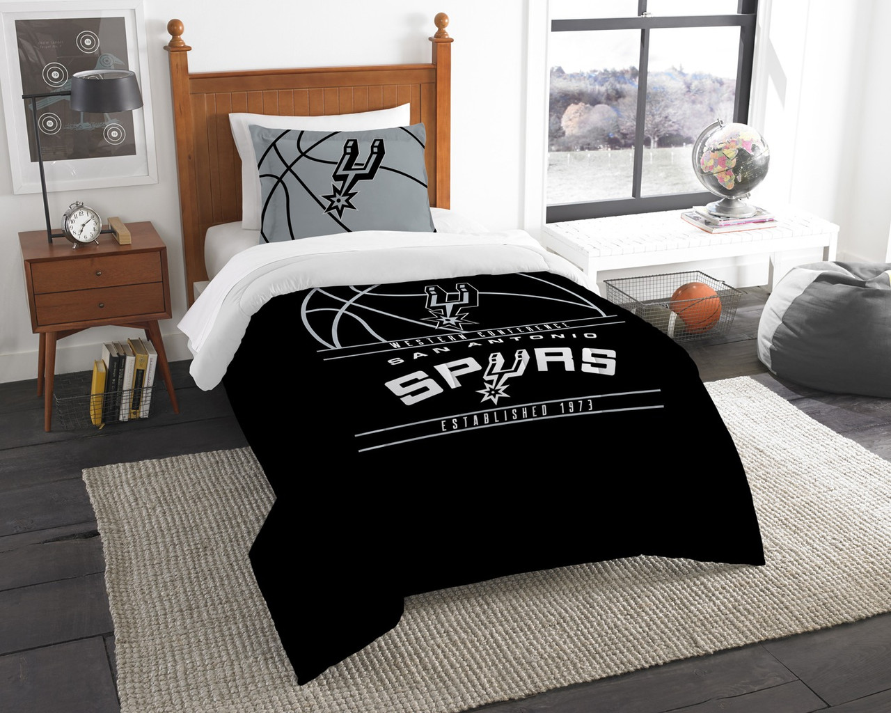 NBA San Antonio Spurs Reverse Slam Twin Comforter Set