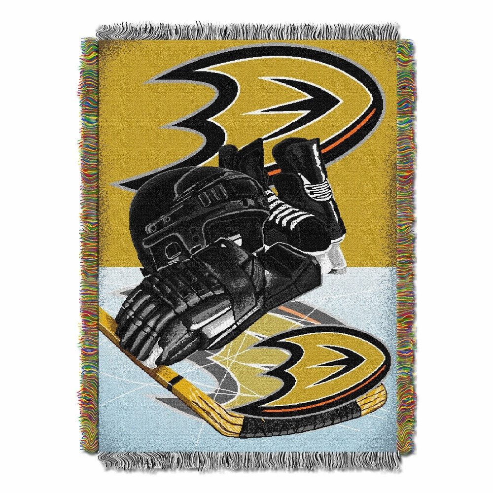 Anaheim Ducks Home Ice Advantage Throw Blanket