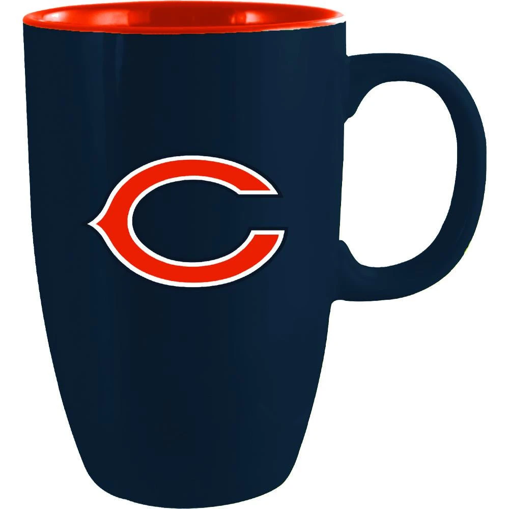Americaware Chicago Emblem Ceramic Mug - 18oz Stein Style Coffee Cup, 4.75" Tall