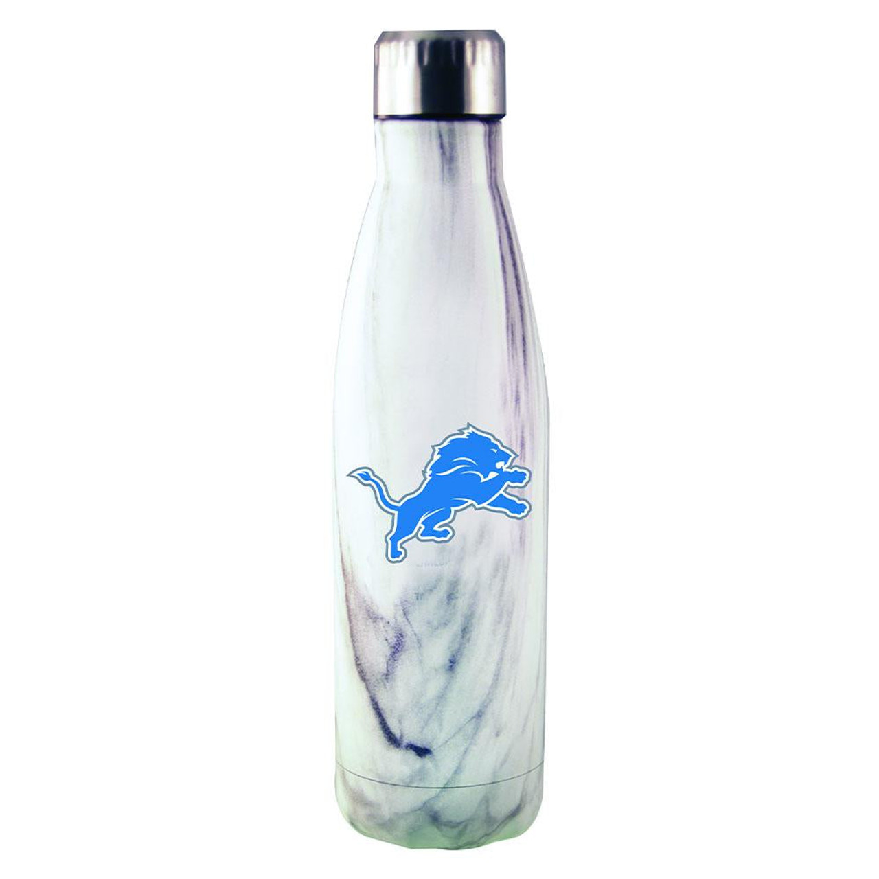 Detroit Lions Marble Stainless Steel Water Bottle