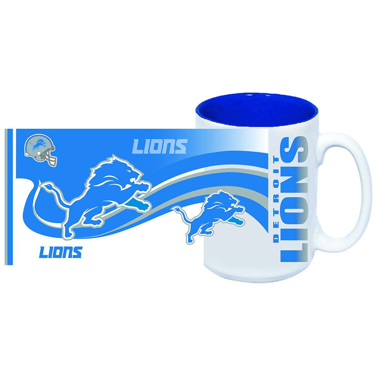Detroit Lions 15 oz. State of Mind Mug - Sports Unlimited