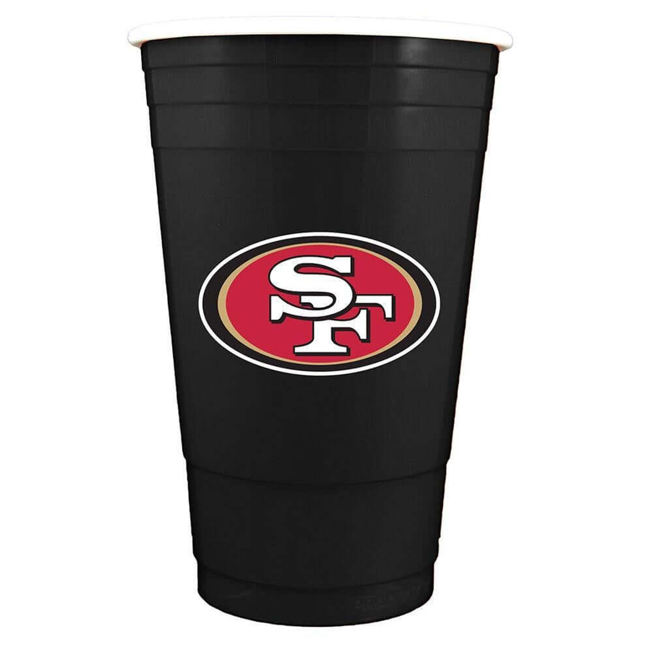 San Francisco 49ers Black Plastic Cup