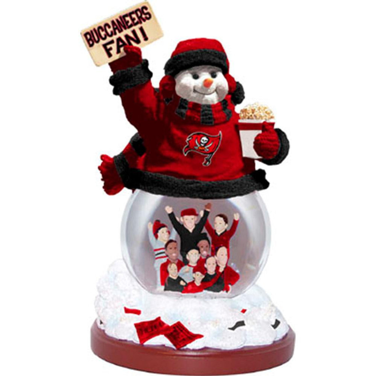 Tampa Bay Buccaneers Stadium Snowman Figurine - Sports Unlimited