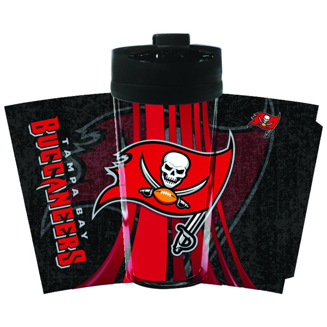 Tampa Bay Buccaneers 16 oz. Snap Fit Tumbler - Sports Unlimited