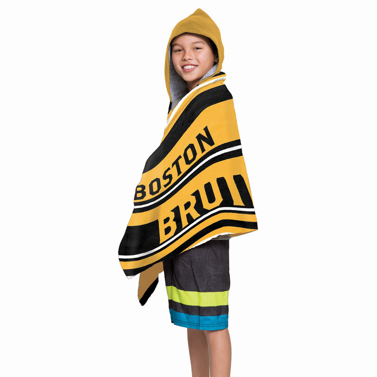 Boston Bruins Hooded Youth Beach Towel