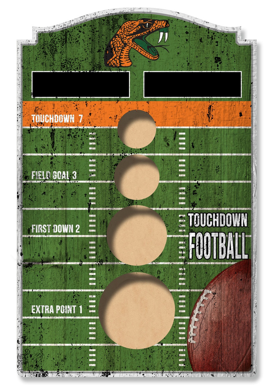 Florida A&M Rattlers Wall Mounted Bean Bag Toss - Sports Unlimited