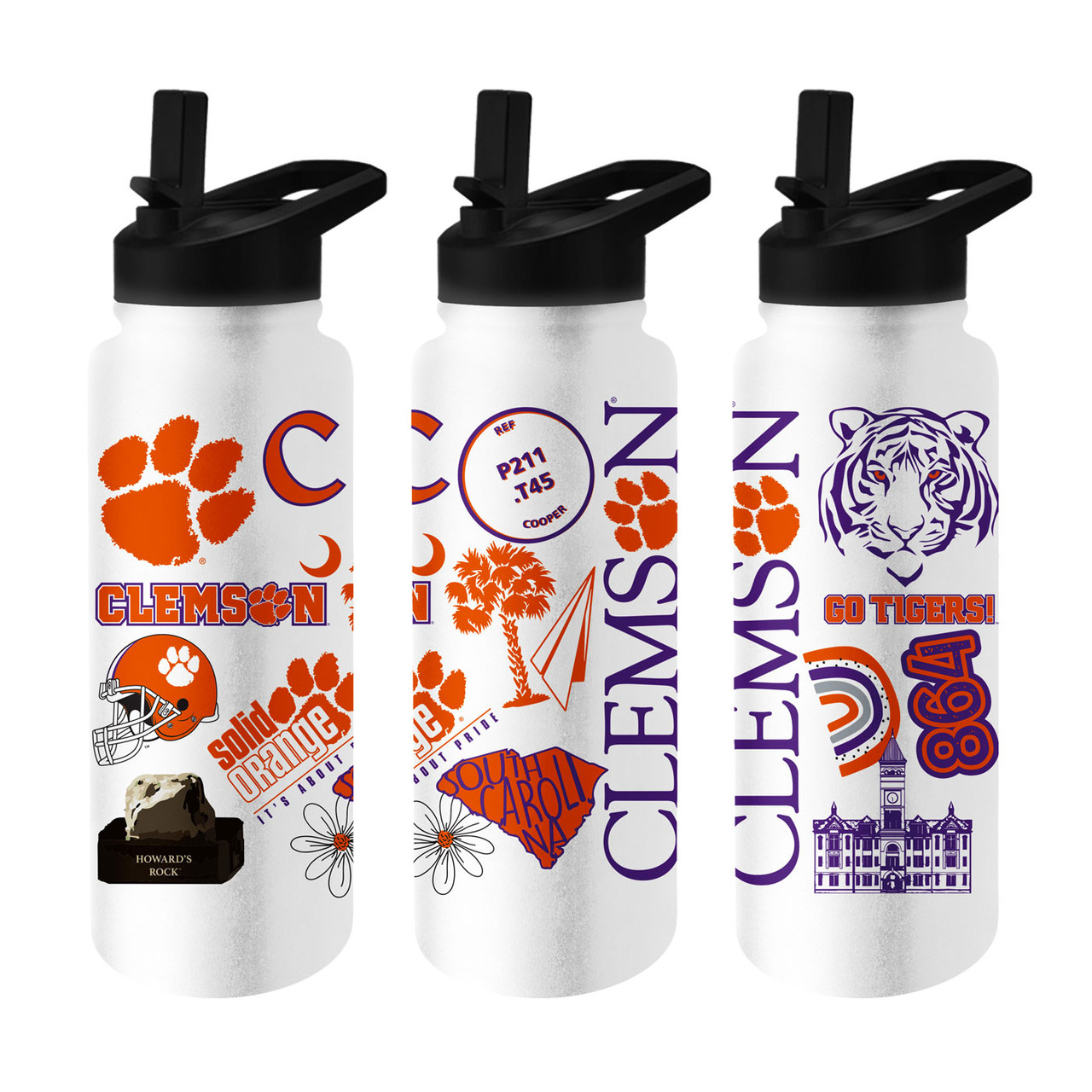 Clemson Tigers 34 oz. Native Quencher Bottle - Sports Unlimited