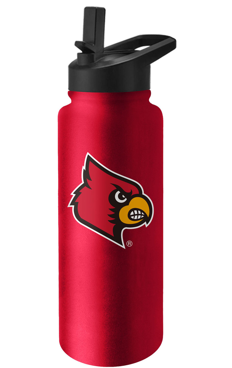 Louisville Cardinals 34 oz. Logo Quencher Bottle - Sports Unlimited