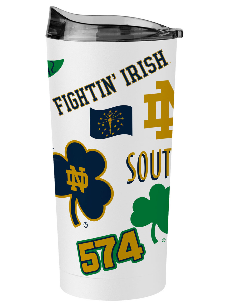 Notre Dame Fighting Irish 20 oz. Flipside Powder Coat Tumbler