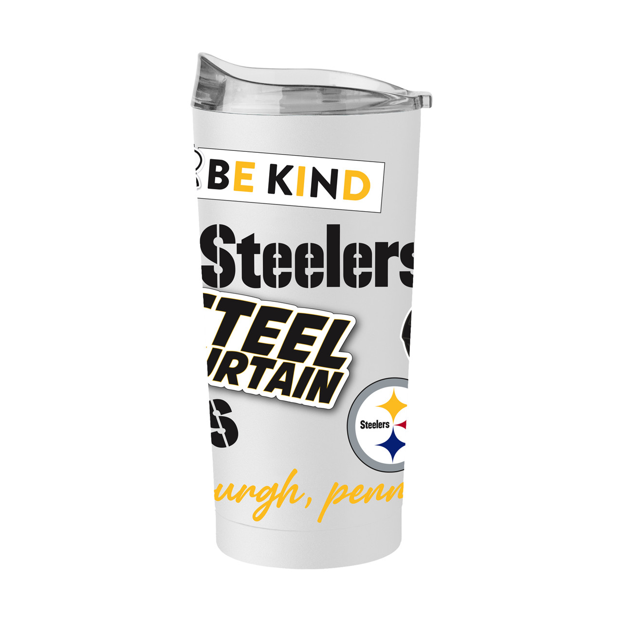 Logo Pittsburgh Steelers 40-oz Flipside Stainless Steel Tumbler