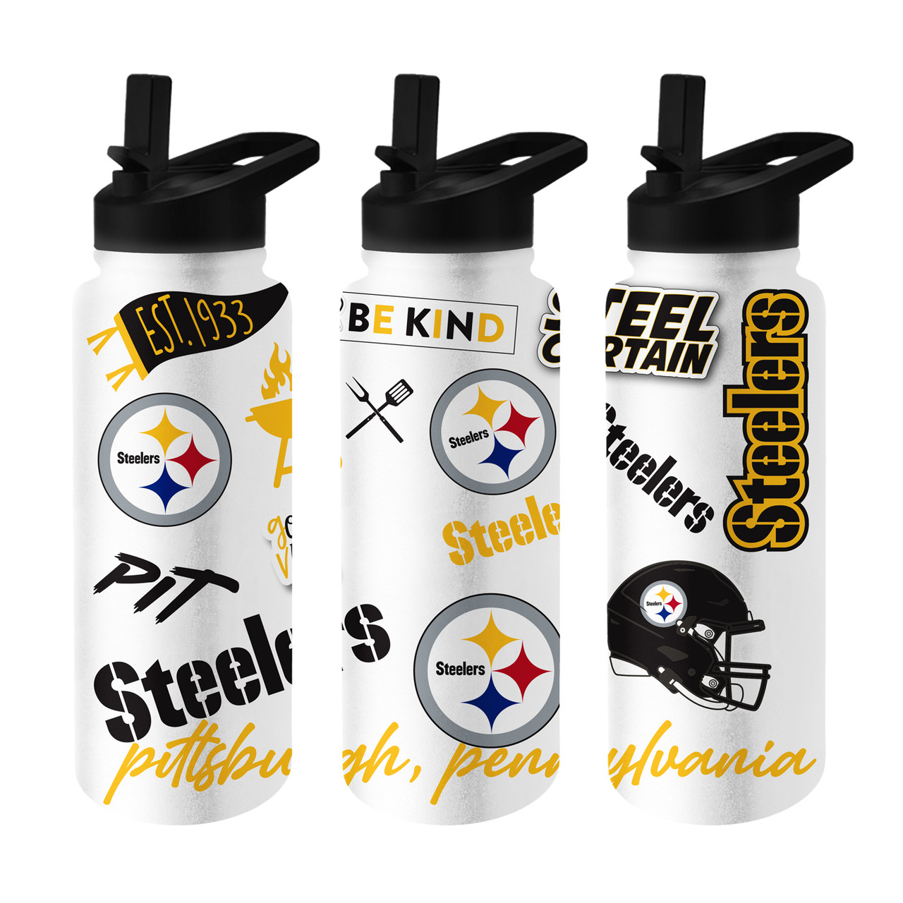 Pittsburgh Steelers 34oz. Quencher Bottle