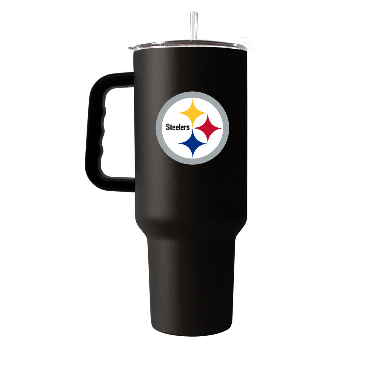 NFL Pittsburgh Steelers Personalized 20 oz Black Stainless Steel Tumbler