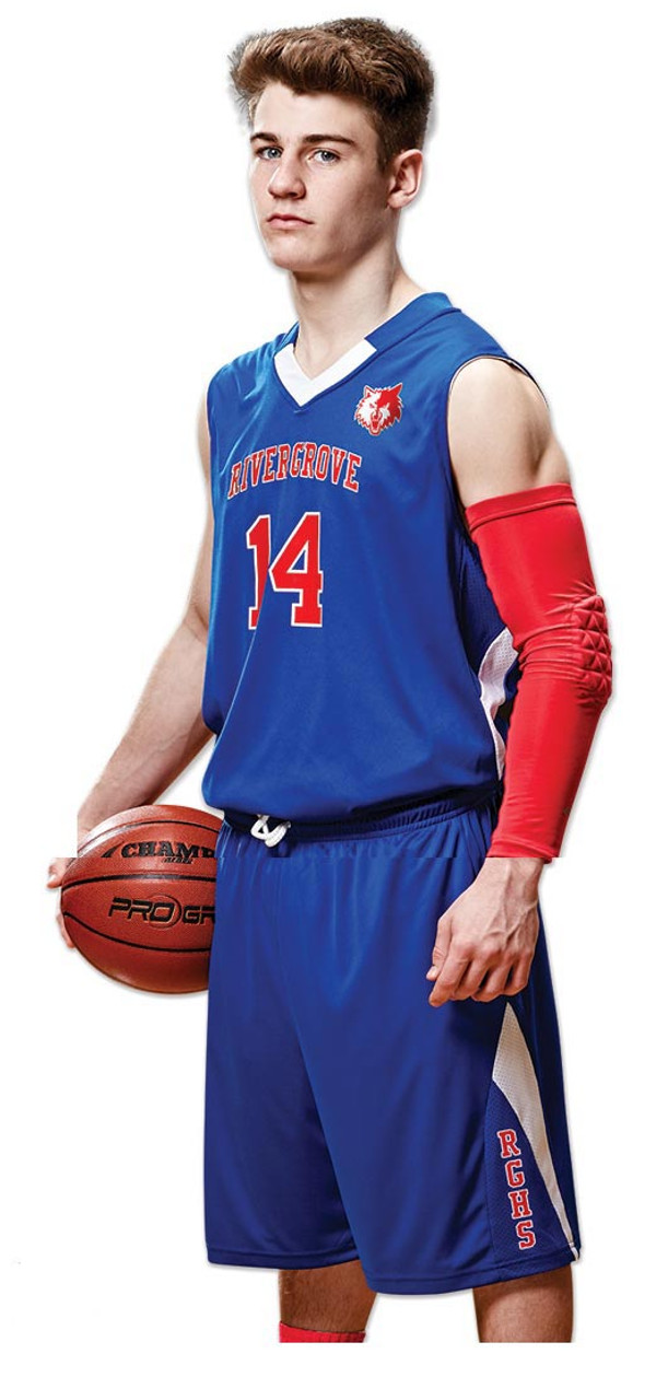 Blue White Orange Adult Youth Reversible Basketball Uniforms