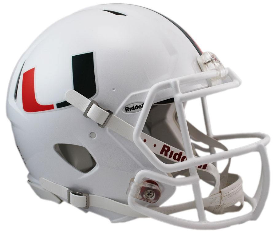 Miami Hurricanes Riddell Speed Authentic Football Helmet