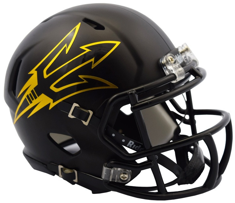 devils football helmet Arizona State Sun FLASH Authentic Speed point chinstrap Arizona State Sun Devils Riddell