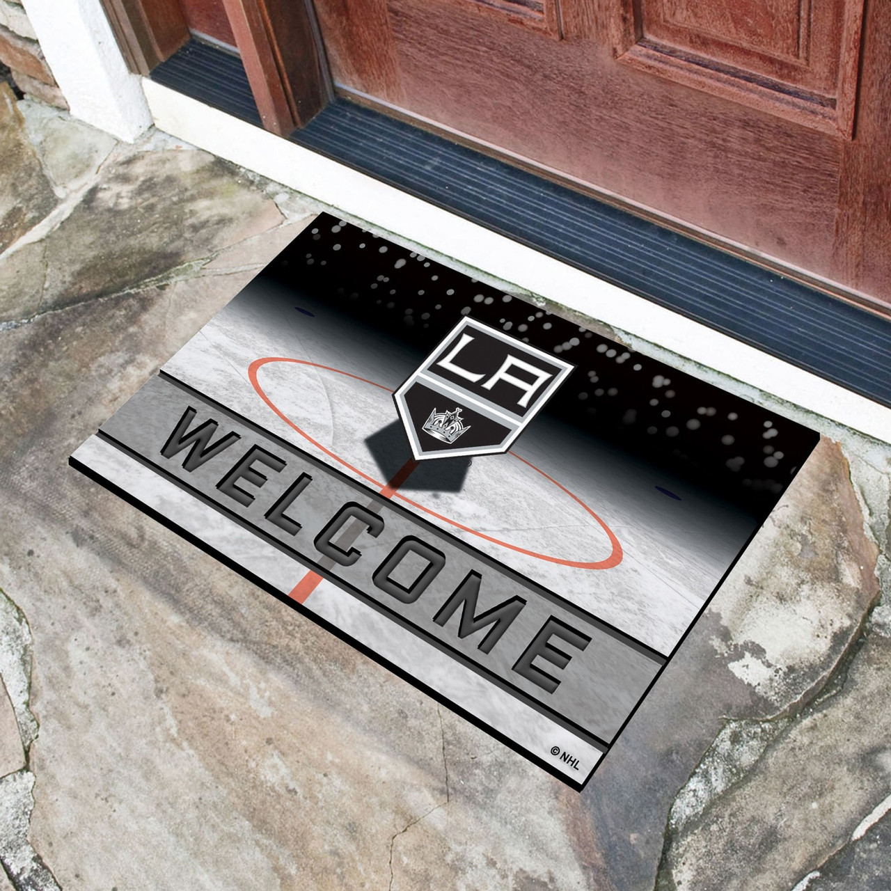 Los Angeles Kings Crumb Rubber Door Mat Sports Unlimited