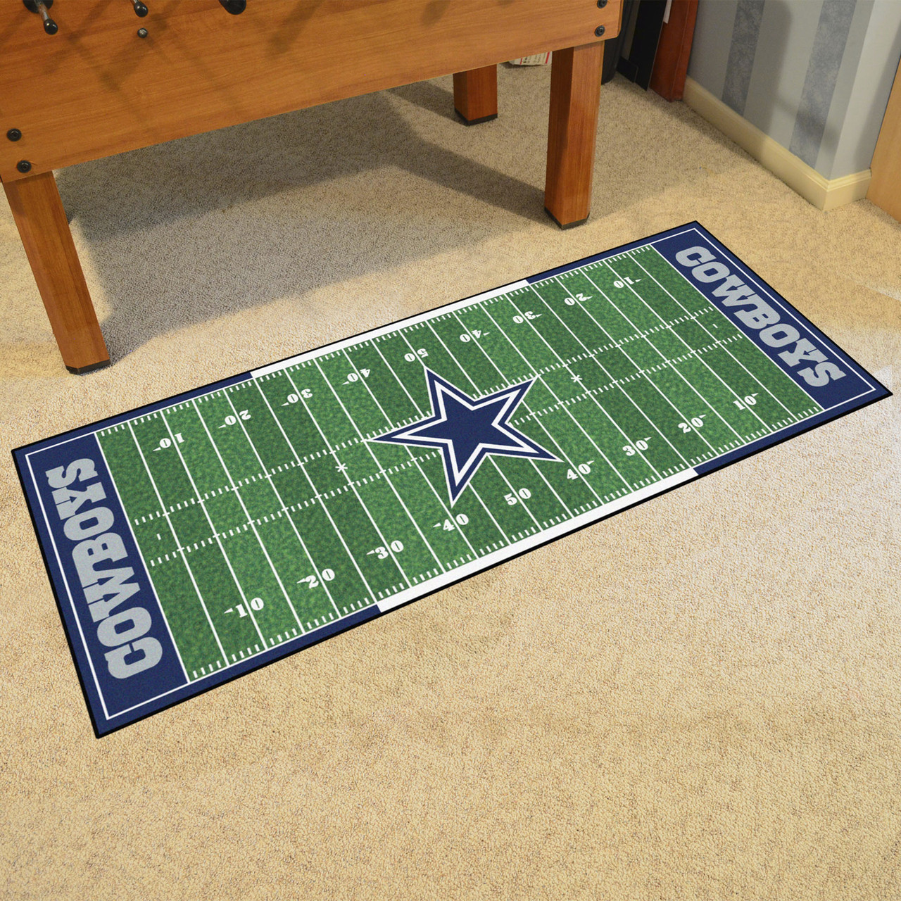 Dallas Cowboys Football Field Runner Rug - Sports Unlimited