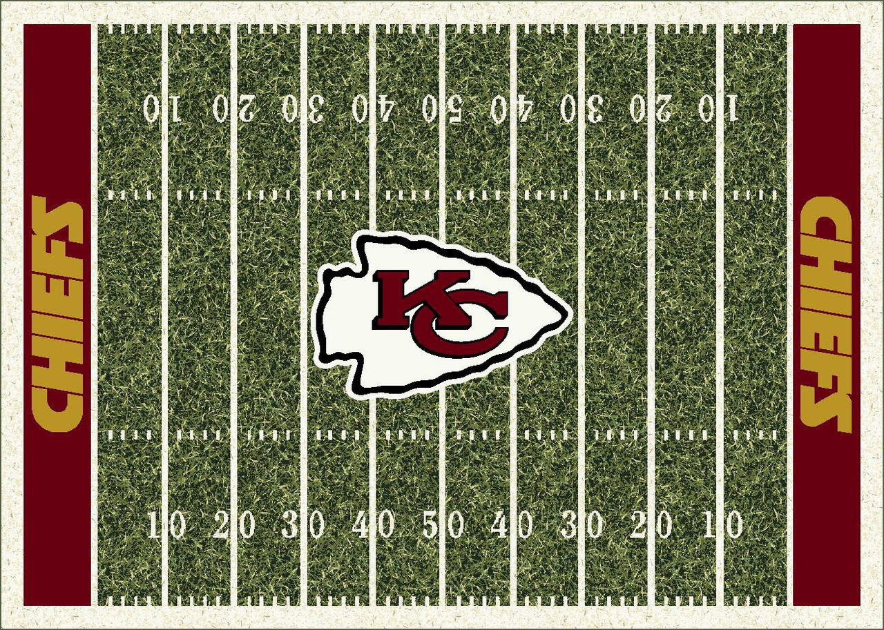 Kansas City Chiefs 8' x 11' NFL Home Field Area Rug - Sports Unlimited