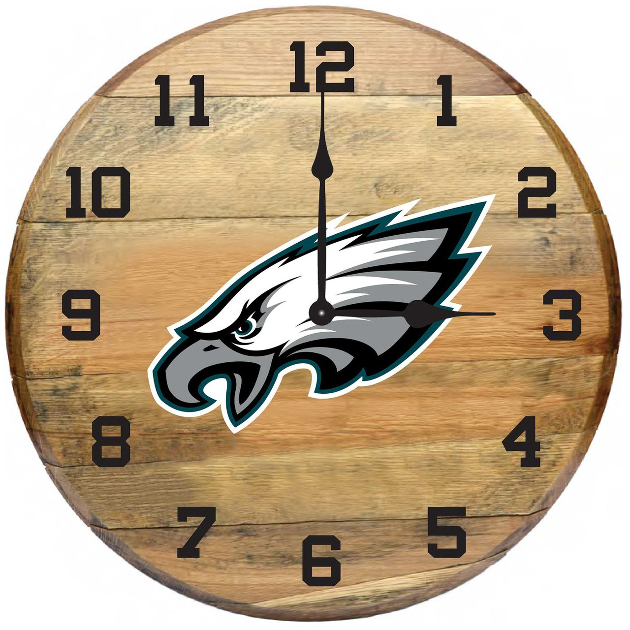 Imperial International Buffalo Bills Oak Barrel Clock - Thumbnail 2