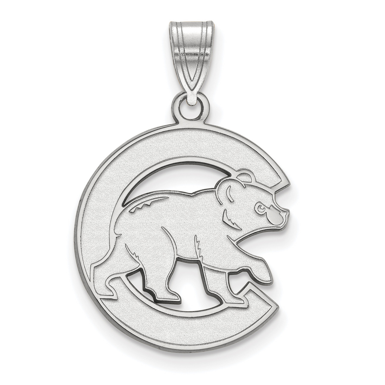 Chicago Cubs Pendant, 14K White - The GLD Shop